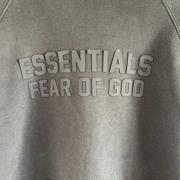 Fear of God Essentials Raglan Hoodie Size Large - Picture 2 of 9